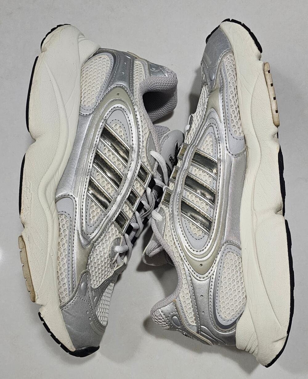 Adidas Shoes Dad Shoes Grey/Silver/White Used Size 9.5 No Box
